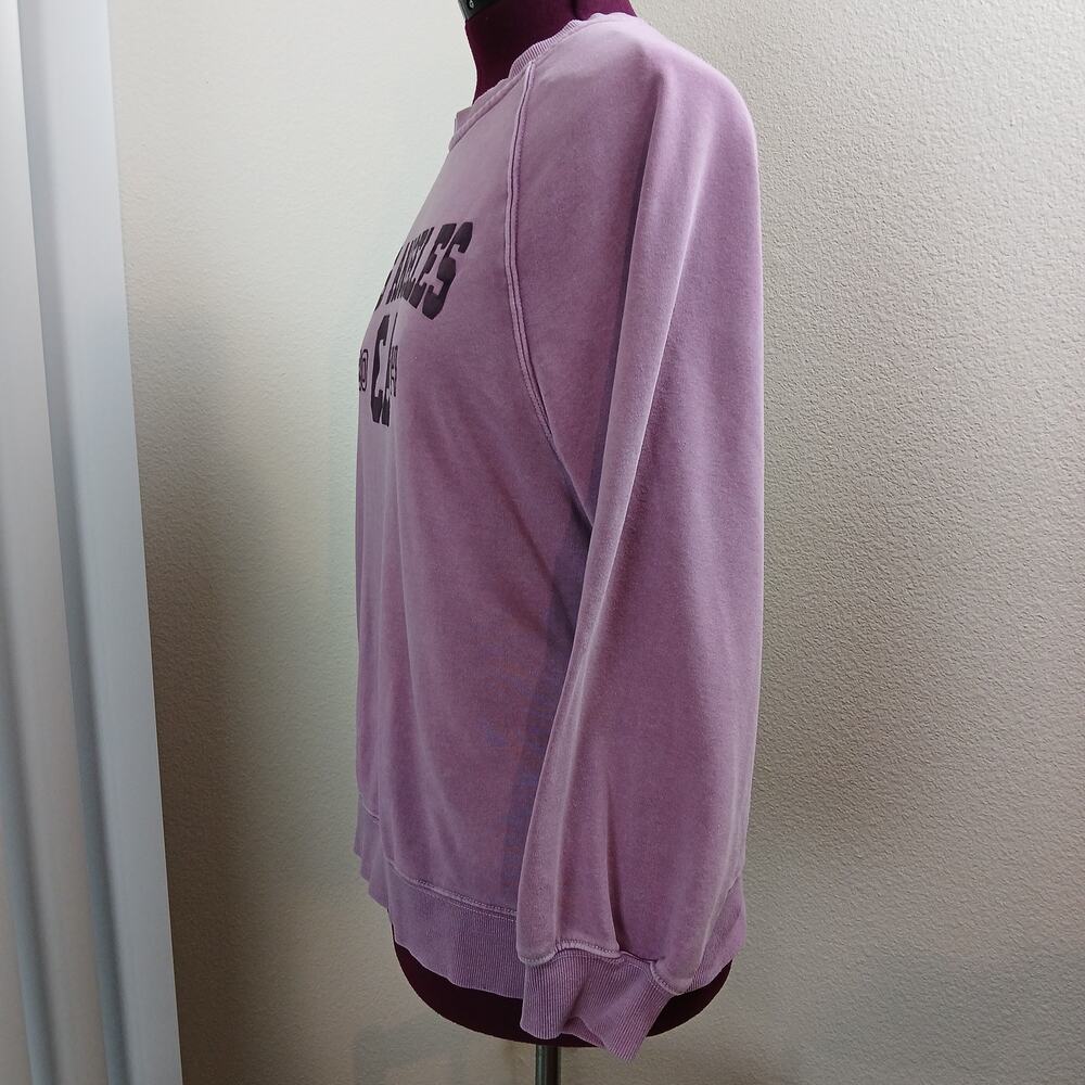 Planet Heart Retro "Los Angeles CA 2004" Sweatshirt L purple raglan long sleeve - Picture 2 of 12